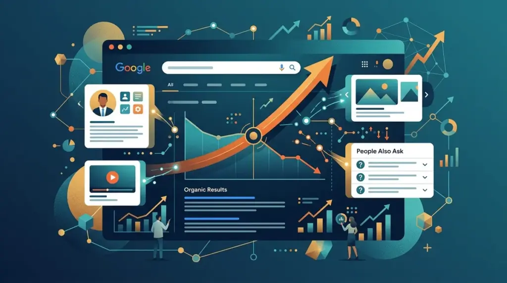 How SERP Features Impact Organic Click Through Rate