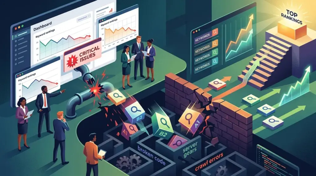 How Technical SEO Problems Affect Keyword Rankings